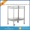 Movable 2-tier Stainless Steel Medical Hospital food Cart Trolley for sale